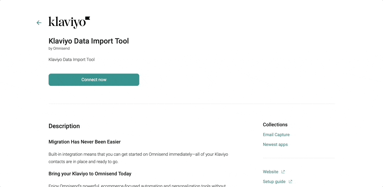 Klaviyo Data Import Tool instruction