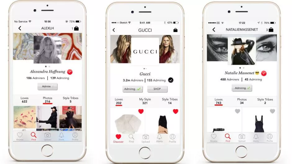 Omnichannel marketing strategy in mobile app/social network called The Net Set