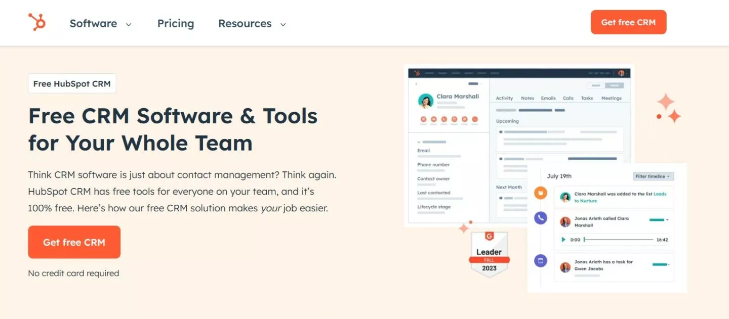 HubSpot website