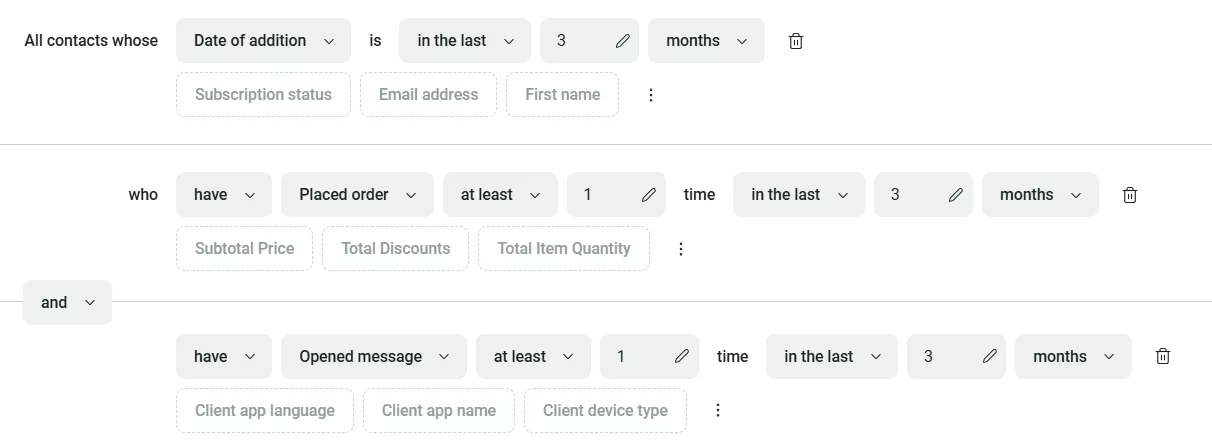 how to set up a segment for a Facebook Custom audience on Omnisend